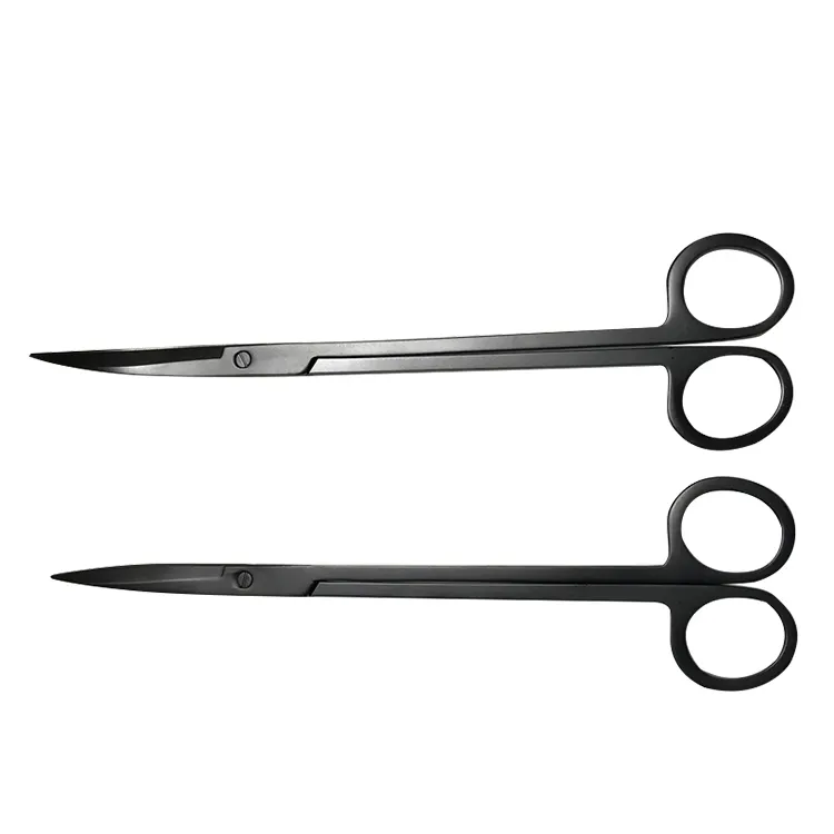 Eco-friendly aquarium cleaning kit Black Straight Curved aquarium plant scissors