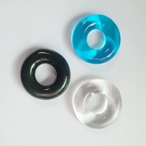 Anneaux péniens avec une largeur de 5 cm, une ouverture de 2 cm, une épaisseur de 1,5 cm et une couleur bleu clair, retardant l'éjaculation, jouet sexuel pour hommes - Product Image 5
