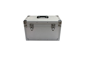 Pequeño dura <span class=keywords><strong>de</strong></span> aluminio <span class=keywords><strong>de</strong></span> almacenamiento <span class=keywords><strong>de</strong></span> aluminio rojo <span class=keywords><strong>Barbero</strong></span> llevar caso herramienta llevar maletín caso - Product Image 5