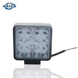 HAIZG אוטומטי LED עבודה אור כפול צבע מיני 3 אינץ עבודה פנס כיכר רכב 63W 18w 48w led עבודה אור