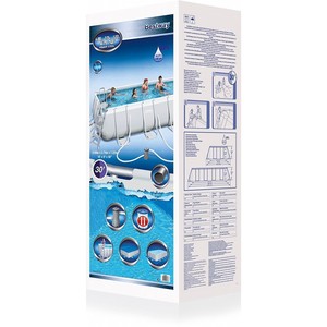 Ensemble de <span class=keywords><strong>piscine</strong></span> hors sol rectangulaire <span class=keywords><strong>Bestway</strong></span> 56671 Power Steel, 4,88 m x 2,44 m x 1,22 m - Product Image 5
