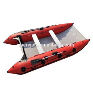 Ad alta Velocità di Gomma Hypalon A Remi Piccolo Catamarano Pieghevole Catamarano Barca - Product Image 2