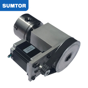 Un eje 80 portabrocas y dedal Cnc mesa giratoria máquina de 4º eje grabado 1520 o 3040 con nema 23 <span class=keywords><strong>motor</strong></span> paso a paso de 76 mm - Product Image 1