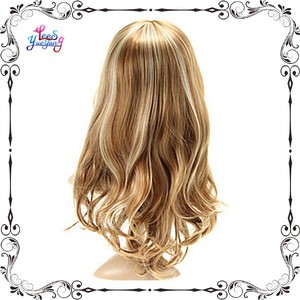 Fabulous blonde Mix largo ondulado en capas piel Top <span class=keywords><strong>Peluca</strong></span> de las señoras - Product Image 3