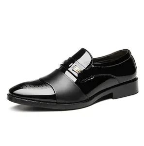 Zapatos formales de vestir para hombre, calzado de boda, sin cordones, talla 47 48, UP-0779J, 2023