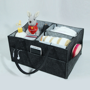 Haute qualité <span class=keywords><strong>tissu</strong></span> bébé à langer de stockage estimé couches caddy sac - Product Image 4