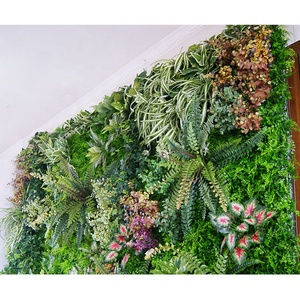 Paredes artificiales de plantas verticales, pared <span class=keywords><strong>verde</strong></span> de plástico para decoración de jardín y hogar - Product Image 3