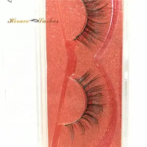 Top ฉลากส่วนตัวธรรมชาติแต่งหน้า 3D Mink Eyelashes