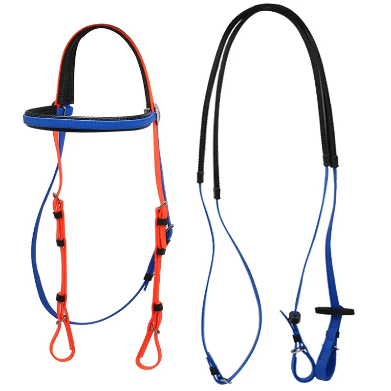 Wholesale PVC Equestrian Horse Headstall Supplies,Cold Resist Horse Racing Equipment With Bridle And Rein