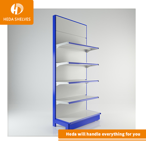 comestibles de <span class=keywords><strong>la</strong></span> pared estante de <span class=keywords><strong>la</strong></span> <span class=keywords><strong>tienda</strong></span> al por menor pantalla bastidores tapa del supermercado góndola estanterías - Product Image 6