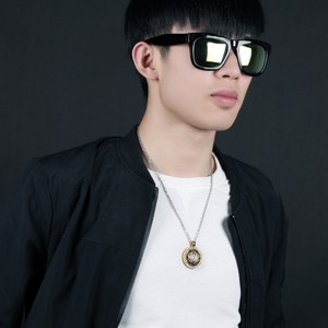 Hip Hop hexagrama estrella David judío Iced Out CZ Zircon impermeable de acero inoxidable joyería de moda colgante collares para hombres y mujeres - Product Image 3