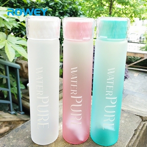 Haute qualité personnalisé plat coloré bleu <span class=keywords><strong>voss</strong></span> verre sport boire des bouteilles d'<span class=keywords><strong>eau</strong></span> - Product Image 6
