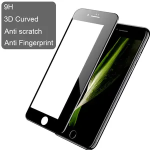 Teléfono Móvil iphone8 4d curvo de cristal templado de 5d película protectora de pantalla para iphone 7