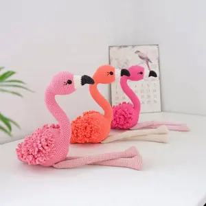 Animal Gevulde Haak flamingo Amigurumi voor kinderen Baby Speelgoed