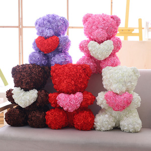 Commercio all'ingrosso Farcito Animale di <span class=keywords><strong>Peluche</strong></span> Teddy Bear Fiore della Rosa della <span class=keywords><strong>Peluche</strong></span> Giocattoli - Product Image 6