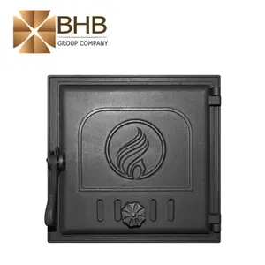 Best european style popular cast iron wood stove door