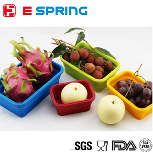 Coloré Isolé Conteneurs De Stockage des Aliments Avec Couvercle En Silicone <span class=keywords><strong>Pliable</strong></span> Hermétique - Product Image 2
