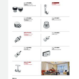 Accesorio de vidrio de diseño moderno de alta calidad <span class=keywords><strong>para</strong></span> puerta corredera - Product Image 6