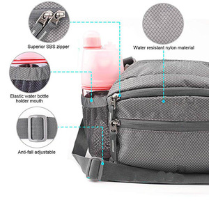 Fanny Pack Hiking Waist Packs with <strong>Water</strong> <strong>Bottle</strong> <strong>Holder</strong> <strong>for</strong> <strong>Walking</strong> Running - Product Image 4
