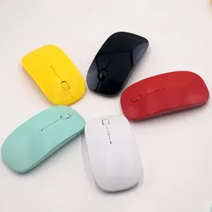 2.4G Wireless Mouse Wireless Optical Computer Mouse Apple Style Cheap Price Thin Slim for Mac Laptop Windows Battery Usb Stock