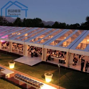 transparent clear pvc proof party event standard A shape large wedding tent For 200 People