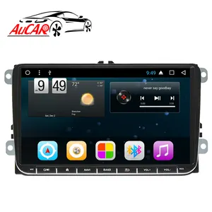 AuCAR 9 "Android Car Đài Phát Thanh Cho Volkswagen VW Phổ Passat Tiguan Golf Jetta Bora Touran Touareg Stereo GPS Đa Phương Tiện WiFi