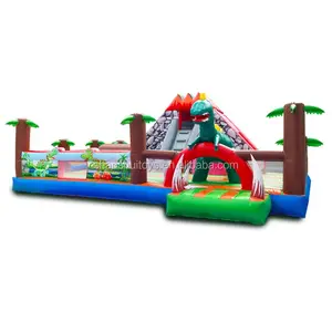 قلعة قفز في الهواء الطلق ، قابلة للنفخ ، للأطفال والبالغين, أحدث تصميم لعمر الديناصورات ، ملعب للأطفال والكبار