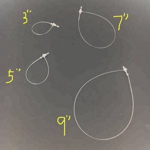 Perno in plastica con blocco ad anello per appendere etichette in tessuto di dimensioni 3 ''5'' 7 ''9'' pollici - Product Image 5