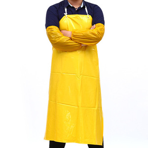 Không thấm nước <span class=keywords><strong>PVC</strong></span> eo không tay Tạp dề tái sử dụng và có thể giặt thiết kế cho cá butcher & làm sạch không dùng một lần dầu-proof - Product Image 6