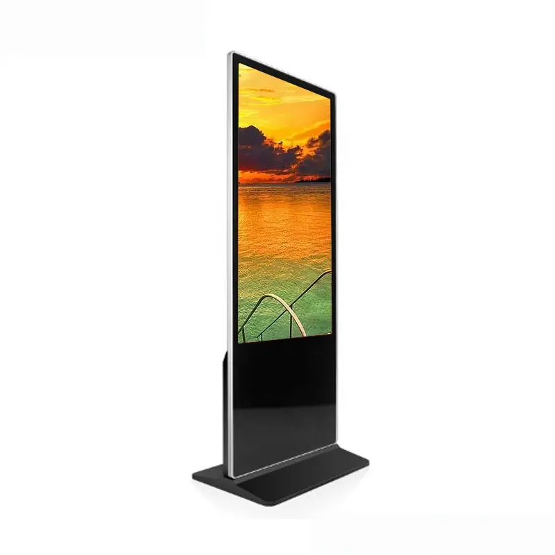 55 inç kapalı kat standı dokunmatik lcd ekran ekran alışveriş merkezi reklam bilgi kiosk