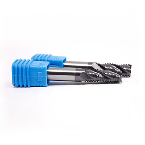 Carburo de tungsteno de HRC45-48 de alta precisión GEX 3 <span class=keywords><strong>flautas</strong></span> de desbaste de molinos de extremo fresadora de cara de - Product Image 2