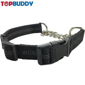 Großhandel Einstellbare Nylon Martingale Hund Ausbildung Kragen Mit Edelstahl Choke Kette Hund kragen choke - Product Image 2