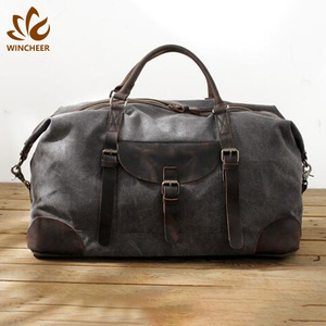 Grande capacité pratique confortable coton sangle portable weekender prix pas cher sacs réutilisables <span class=keywords><strong>sac</strong></span> de voyage en toile - Product Image 4