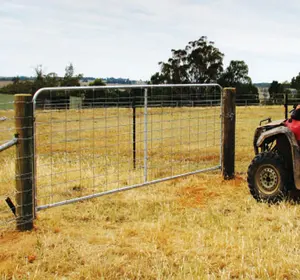 China supplier hot dip galvanized welded mesh farm steel gates design(factory)