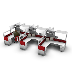 تصميم خشبي وحدات حجم قياسي حجيرة حواجز مكتبية - Product Image 1