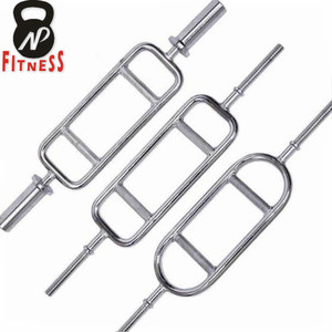 Guli Fitness-Barra de tríceps de 2 pulgadas, 50MM, 34 pulgadas, acero cromado, levantamiento de pesas, mancuerna sólida, tríceps, con collares de resorte - Product Image 4