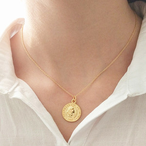 Moneta da un dollaro Sterlina di Disegno 925 Argento Immagine Testa Pendente Della Collana - Product Image 4