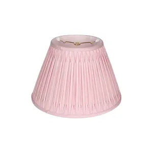 Modern Undefined Fashionable Handicraft Soft Back Faux Silk Pleated Mini Lampshade For Indoor Lighting