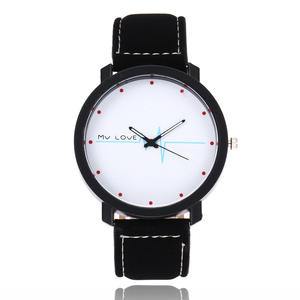นาฬิกาข้อมือคู่รัก<span class=keywords><strong>หนัง</strong></span> PU สไตล์ลำลอง แฟชั่นสำหรับผู้ชาย ผู้หญิง นักเรียน ดีไซน์เรียบง่าย ระบบควอตซ์ (KWT2133) - Product Image 4