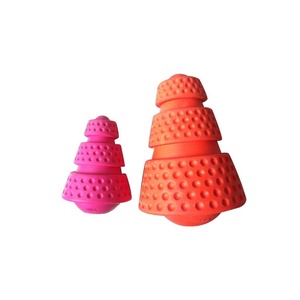Giocattolo del cane della palla di gomma dell'animale domestico del cono di masticazione personalizzato di vendita calda all'ingrosso di gomma - Product Image 1