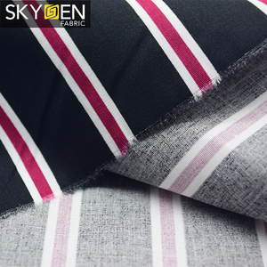 Skygen de alta moda de tejido liso de rayas suaves venta al por mayor 40 s italiano lycra tela de la impresión - Product Image 5