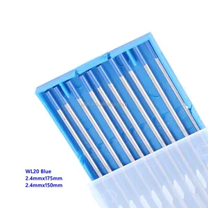 WL20 2% LANTHANATED (AZUL) TUNGSTEN ELECTRODE10/PKT para soldagem TIG wl20 eletrodo de tungstênio melhor preço