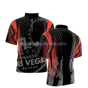 Venta al por mayor mejor calidad de los hombres de sublimación de tinte camisetas de bolos con cualquier color - Product Image 4