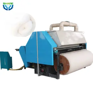 Electric Cotton Fiber Waste Recycling Carding Machine Price