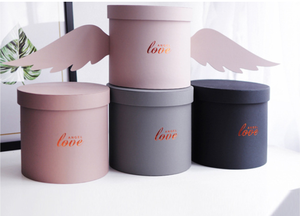 Hộp Các Tông Giấy Sang Trọng Ưa Thích Tùy Chỉnh Hộp Hoa Quà Hình Trụ Bằng Nhung Tròn - Product Image 3