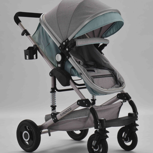 Лидер продаж, легкая детская коляска 3-1, кожаная детская коляска - Product Image 6