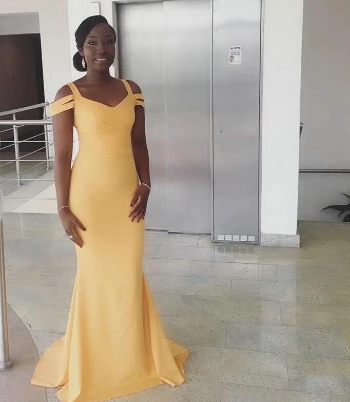 yellow african bridesmaid dresses Custom Made Silver/Beige/Yellow Real ensuring each piece is