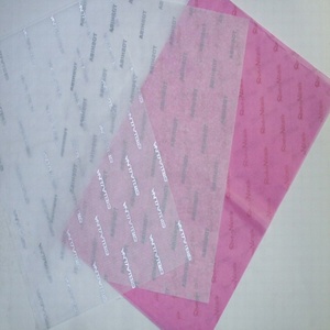 Wholesale Custom White <strong>Silver</strong> Print Logo Tissue <strong>Wrapping</strong> <strong>Paper</strong> for Clothing - Product Image 6