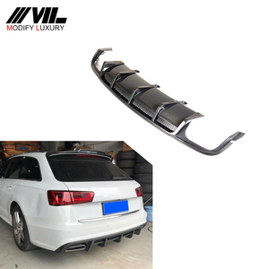 Un estilo <span class=keywords><strong>A6</strong></span> de fibra de carbono coche labio trasero difusor para <span class=keywords><strong>Audi</strong></span> <span class=keywords><strong>A6</strong></span> <span class=keywords><strong>Sline</strong></span> S6 2015-2018 - Product Image 1