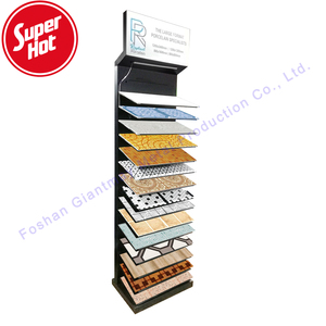 Tile Showroom Stone Exhibition Metal Frame Ceramic Tile Rack Floor Display Stand For Tile Samples